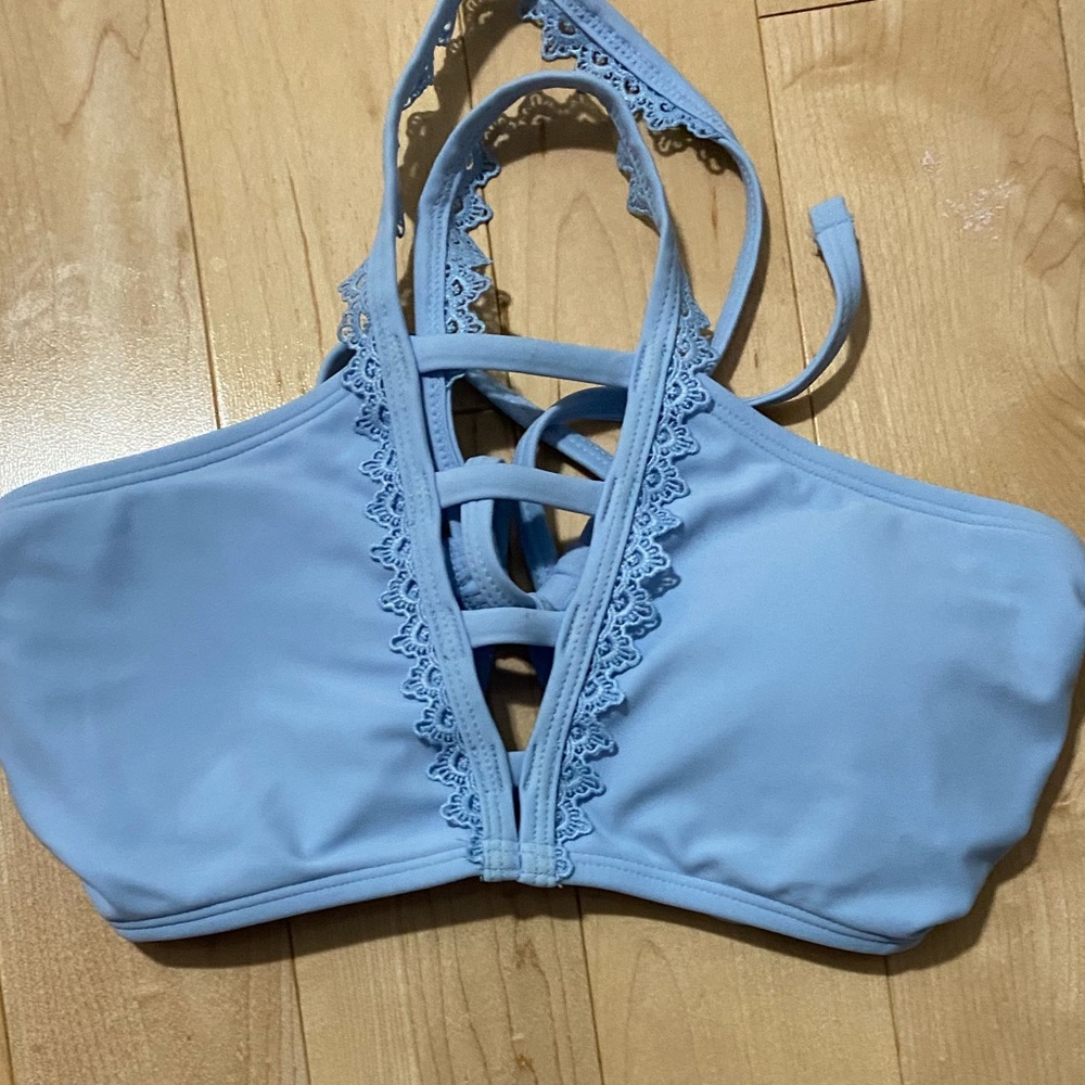 NEVER BEFORE WORN blue bikini